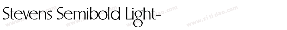 Stevens Semibold Light字体转换